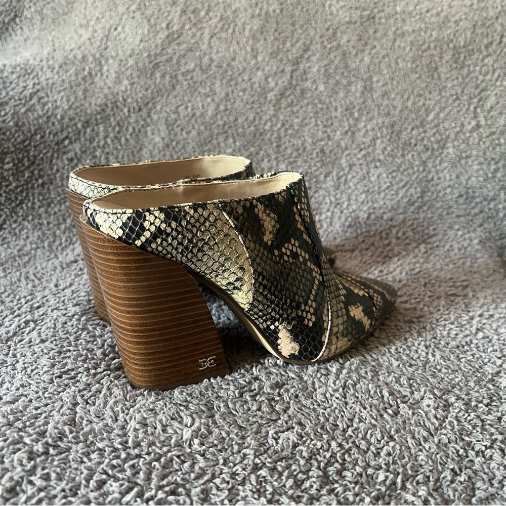 BNIB Sam Edelman Reverie Mule Bootie in Python Snake - Picture 6 of 9
